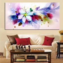 YWDECOR большой размер 3D акварельный цветок абстрактный Холст Поп-арт HD печать живопись плакат изображение на стене для гостиной