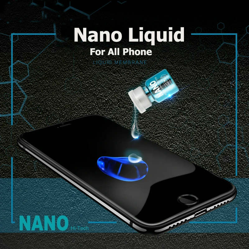 

All Phone Universal NANO Liquid Screen Protector for IPhone X Oneplus 5T Invisible Full Cover Glass Film for Samsung S6 S7 S8 S9
