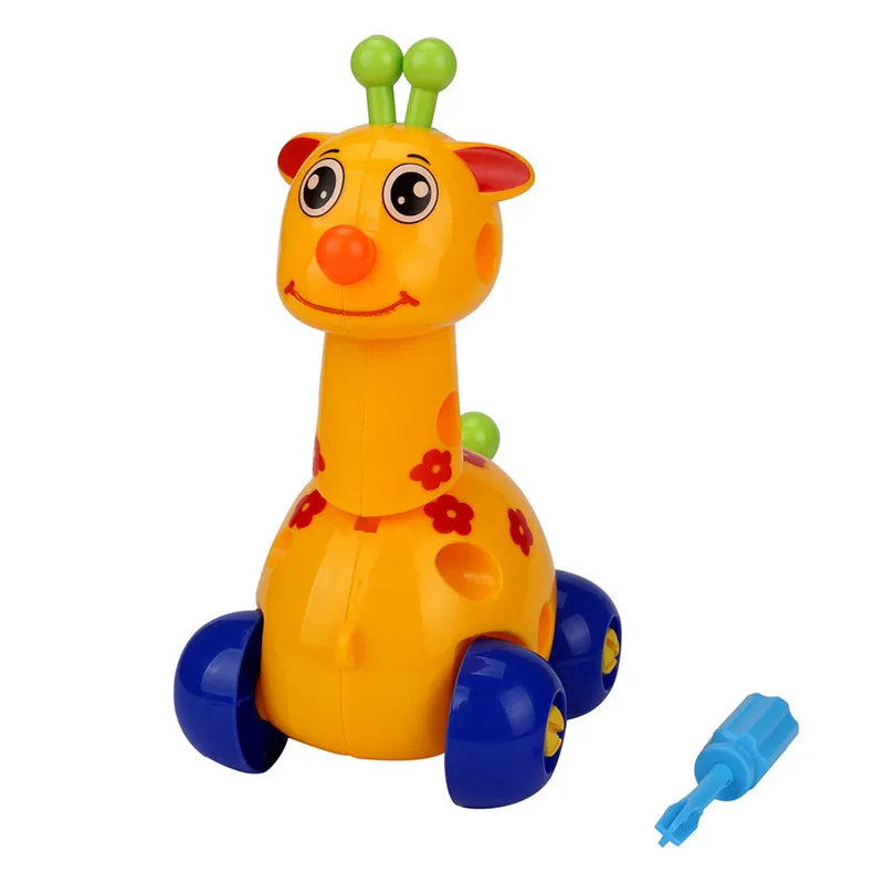 Disassembly Assembly Nut Toy Deer Design With Assemble Screw Driver Early Puzzle Educational Toys For Children Kids Xm40 | Игрушки и