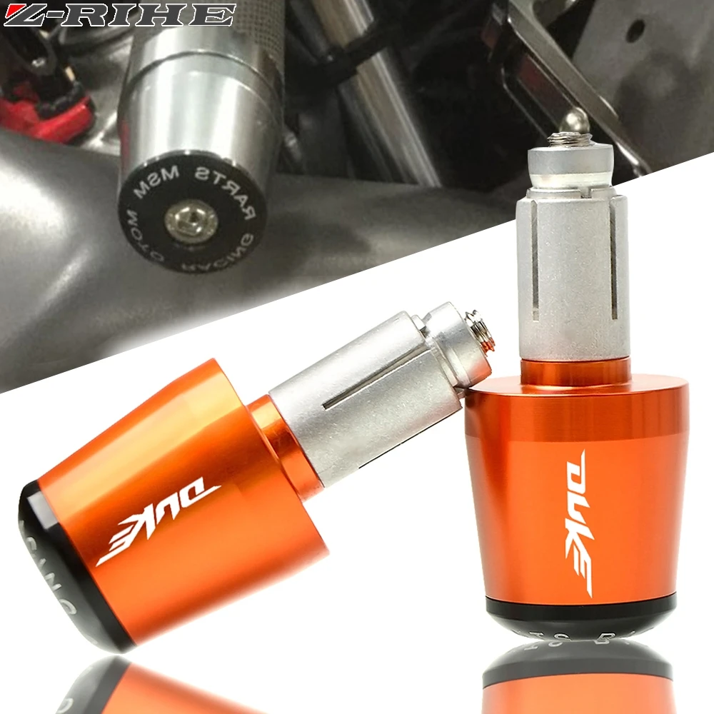 

For KTM DUKE 125 duke 390 duke 200duke 390 690 990 Motorcycle CNC 22MM Handlebar Grips Handle Bar Cap End Plugs With DUKE LOGO