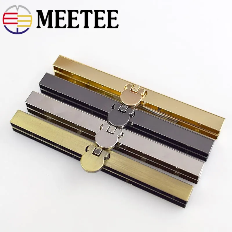 

2pcs Meetee 11.5cm Metal Purse Frame Bronze Gun Black Silver Gold Tone Bags Clip Buckle DIY Wallet DIY Wallet Handle Accessory