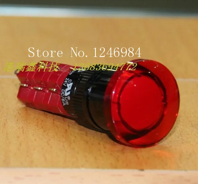 

[SA]M16 with lock button switch DECA Taiwan Progressive Alliance Round three -way red mushroom button D16LAR3-3AB--5pcs/lot