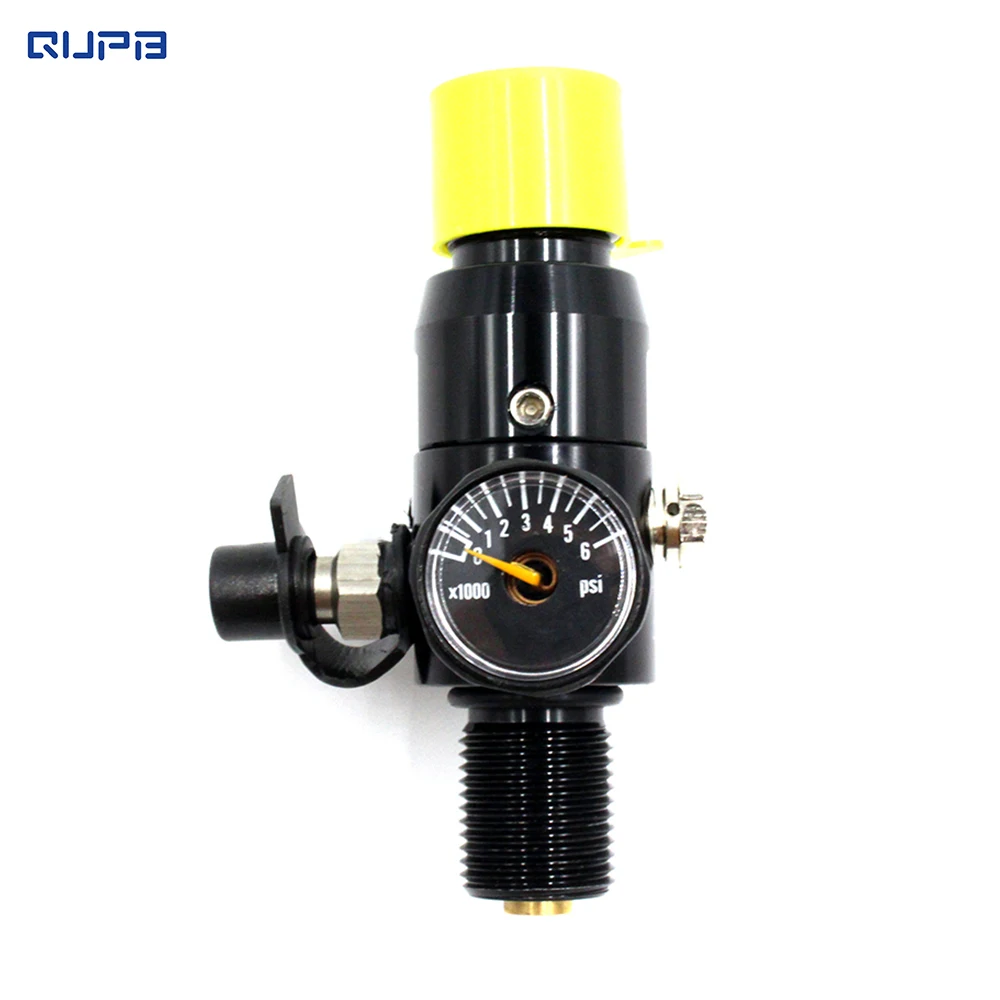 Qupb Pcp Paintball Hpa Tank Regulator Valve M18*1.5 Thread Black Reg001
