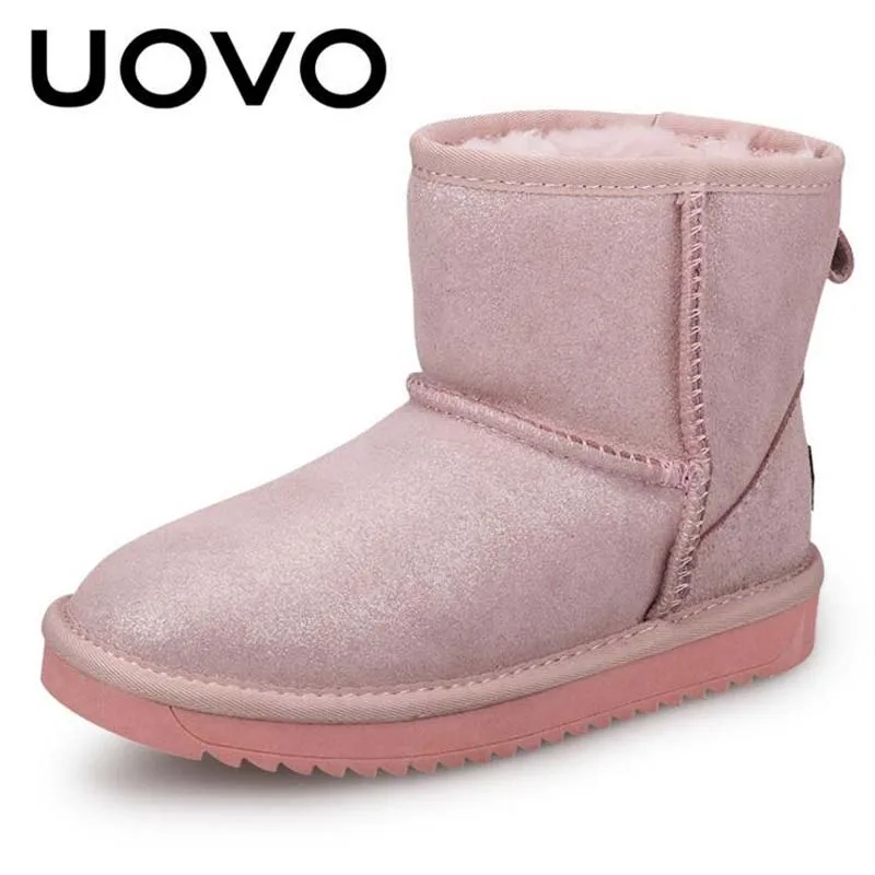 

UOVO Brand boots Children's shoes Boots Boys Girls Winter Snow Boots High Quality fashion UOVO boots plush sneakers size 28-35