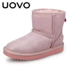 UOVO Brand boots Children’s shoes Boots Boys Girls Winter Snow Boots High Quality fashion UOVO boots plush sneakers size 28-35