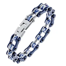 Для женщин нержавеющая сталь звено цепи браслет Байкер heavy Подарочное кольцо для мамы ее жены подруга дочерей D036 8,5"