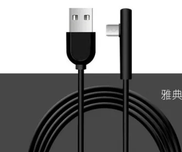 1 м белый USB кабель для зарядки USB 3,1 type C провод для быстрой зарядки ручной Тур телефон игры зарядное устройство мобильный USB игра зарядное устройство кабель - Цвет: USBBlack