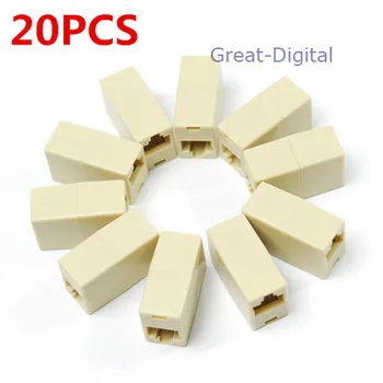 

20pcs/lot High quality Newtwork Ethernet Lan Cable Joiner Coupler Connector RJ45 CAT 5 5E Extender Plug