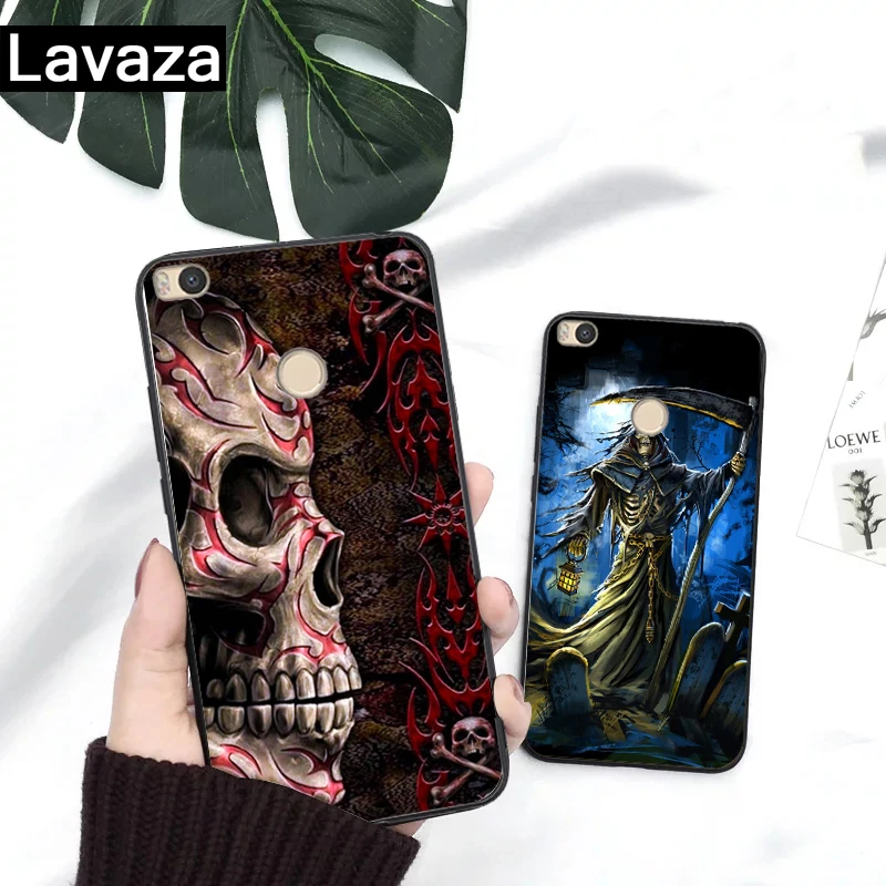 Чехол Lavaza Grim Reaper Skull Skeleton, силиконовый чехол с принтом для Redmi 4A 4X 5A S2 5 Plus 6 6A Note 4 Pro 7 8 k20 Prime Go