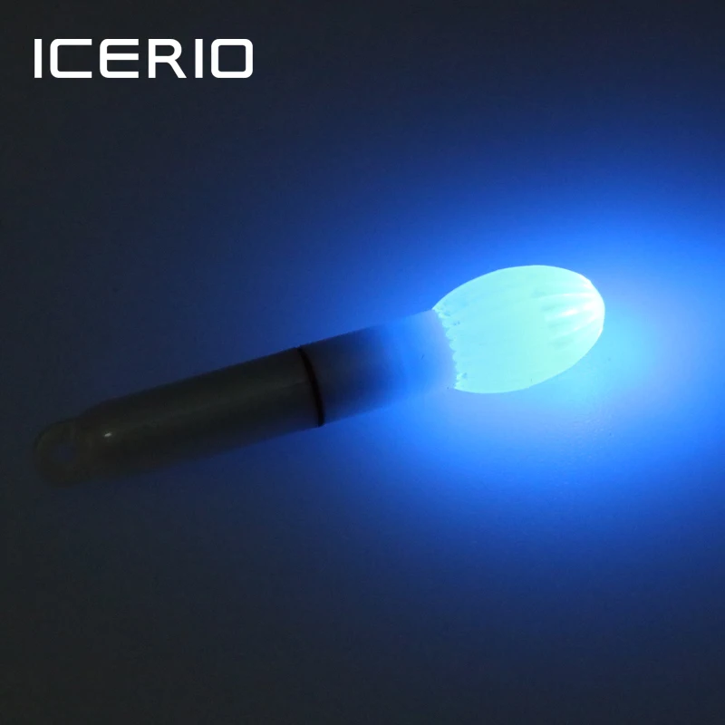 ICERIO 10 шт. Водонепроницаемый Многофункциональный электронный отбеливающий светящийся электронный поплавок светящаяся палочка LQ7555 зеленый красный синий