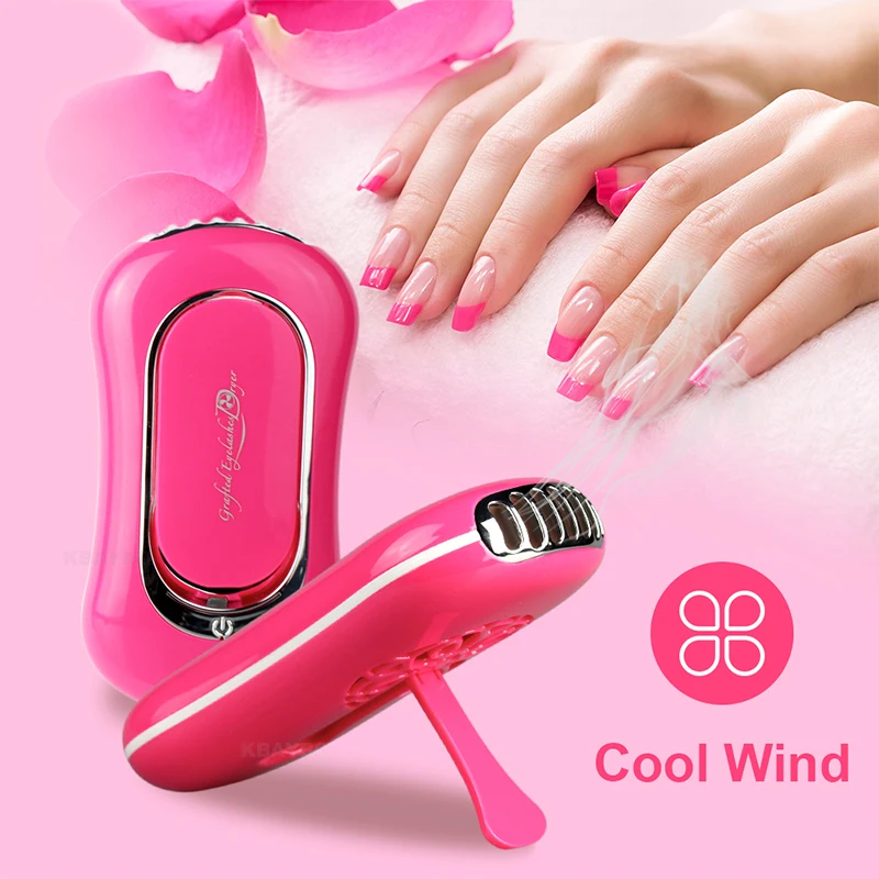 Portable USB Mini Fan Eyelash Dryer Air False Eye Lash Mascara Dryer Quick Drying Makeup Device Tools