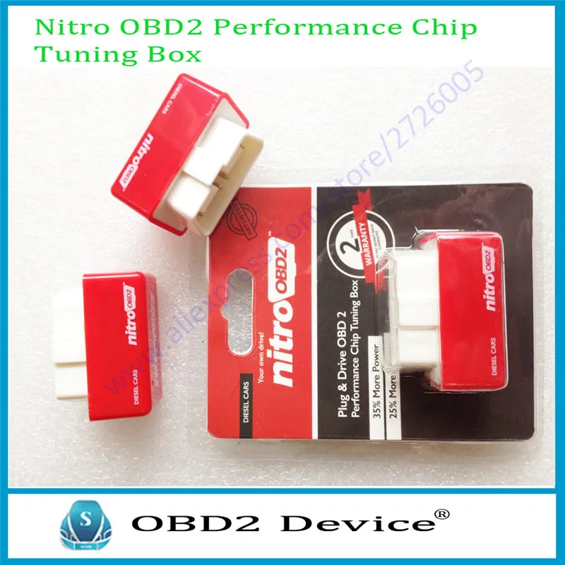 Идеальный Nitro OBD2 NitroOBD2 дизельный интерфейс настройки чипа Nitro OBD2 Plug and Drive больше мощности/больше крутящего момента obd сканер