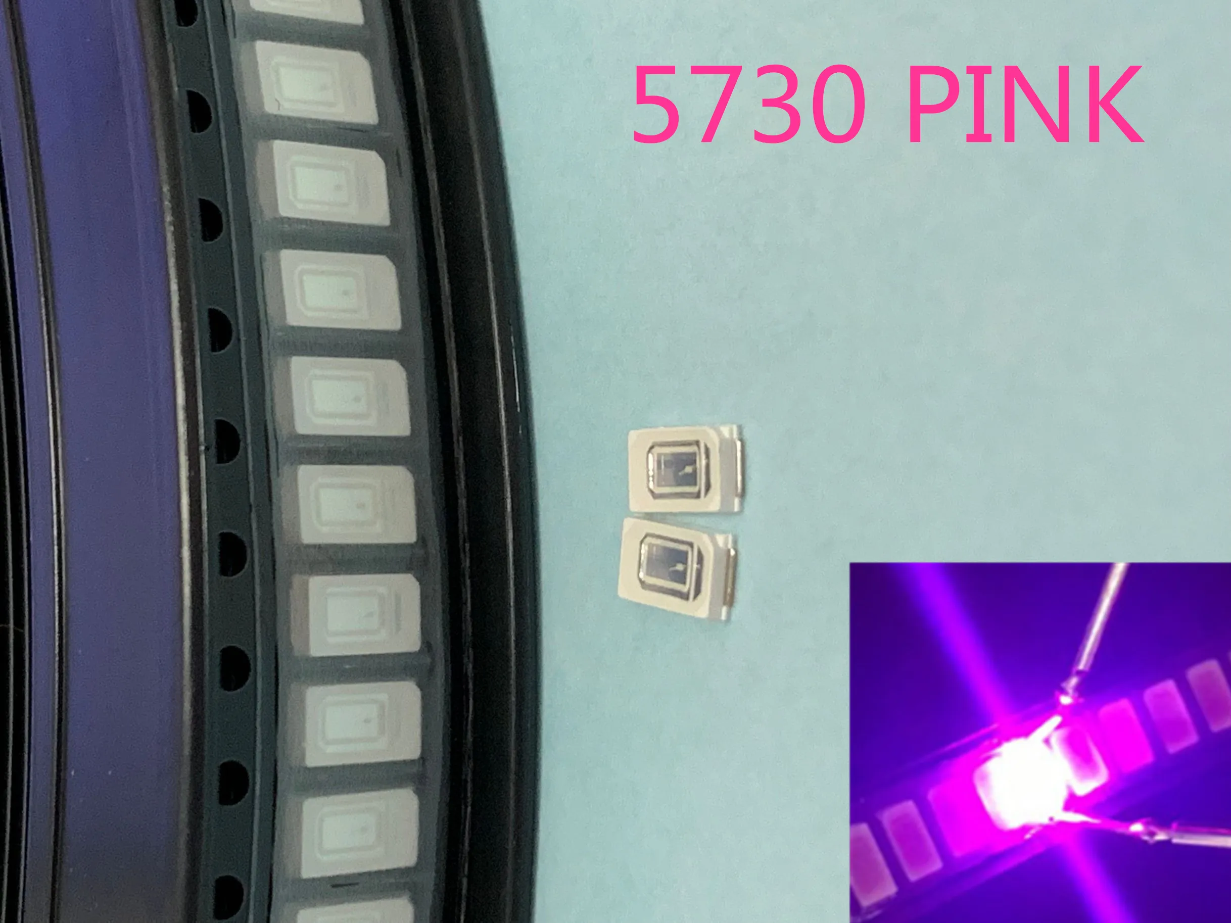 200 шт. 5630/5730 SMD/SMT розовые диоды для поверхностного монтажа SMD SMT 5730 светодиодный чип