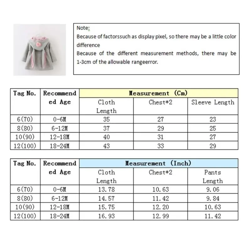Милый кролик уха пальто с капюшоном для девочек Топы корректирующие детская теплая верхняя одежда детская Костюмы одежда для малышей пальто для девочек