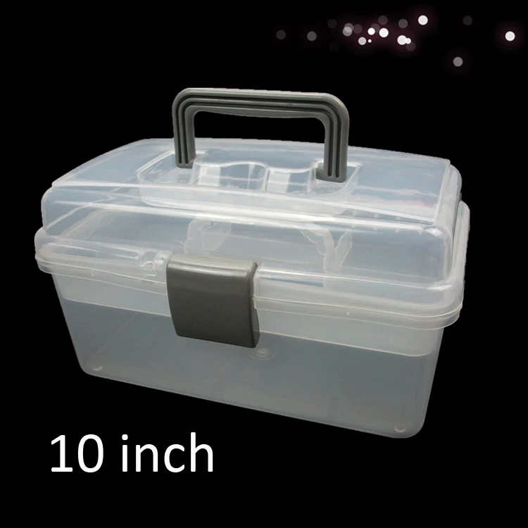 10 inch Transparent Toolbox plastic Tool box Tool Case medicine chest