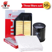 TORCH(Oil filter/air filter/cabin filter)three filters suit for HONDA JAZZ FIT 1.3GD1 (L13A1); Free shipping.