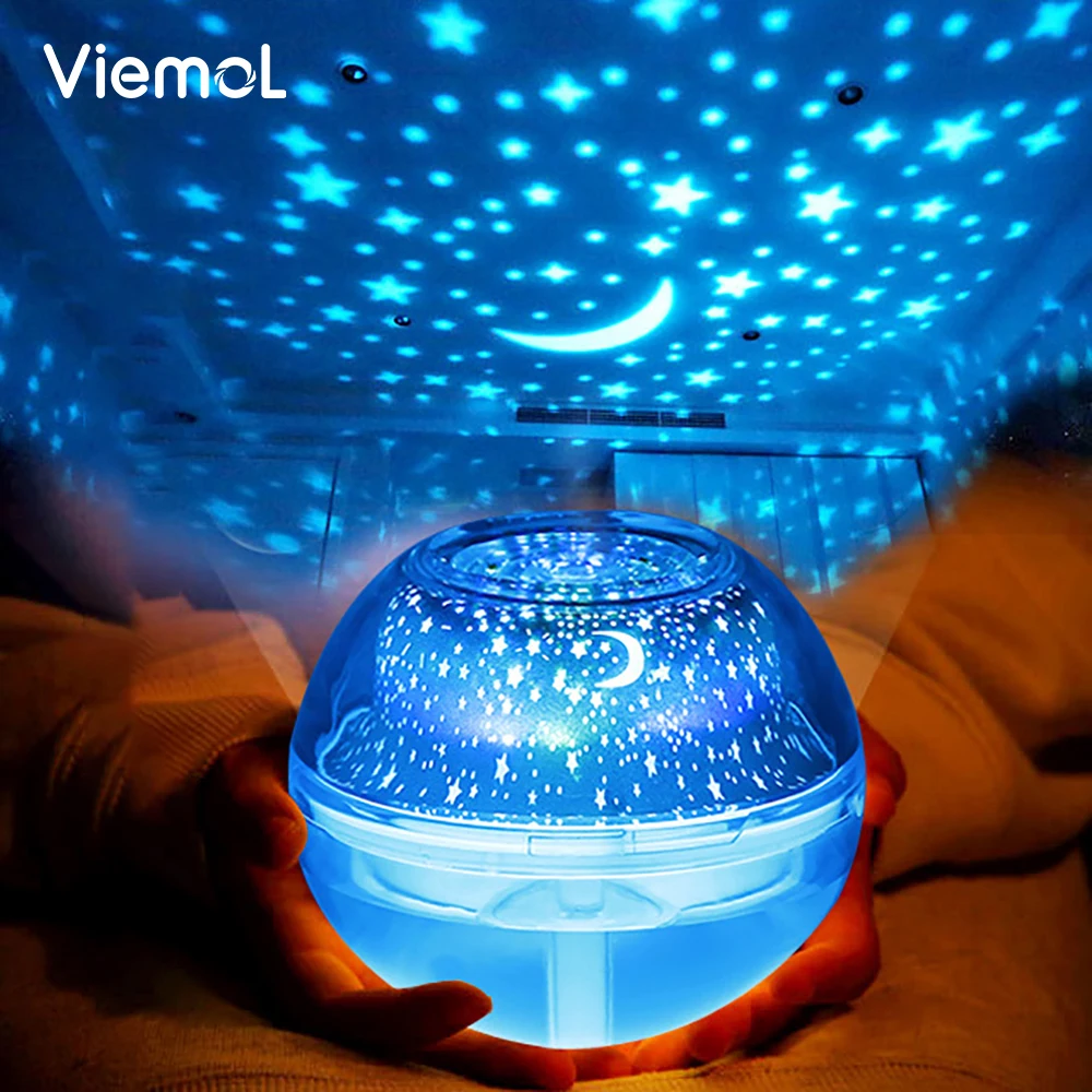 

Viemol USB Crystal night lamp projector 500ml air humidifier Desktop Aroma diffuser ultrasonic mist maker LED night light