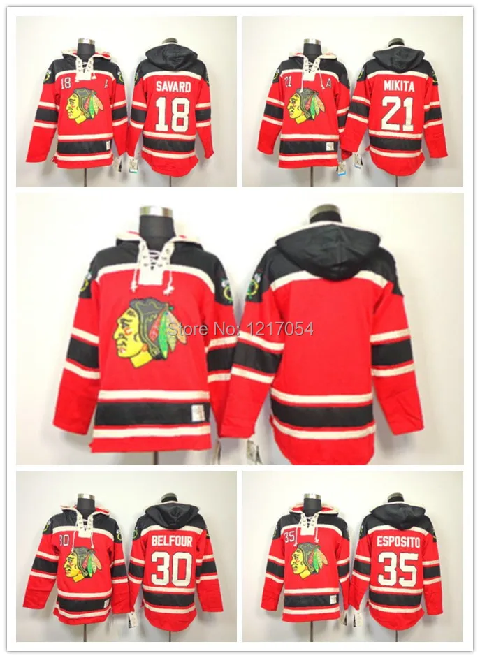 NHL Mens Hockey Jersey Chicago Blackhawks Belfour Esposito