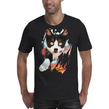 Мужские футболки лето Печатный котенок письмо футболка 3D Блузка мужская Спортивная Футболка мужская