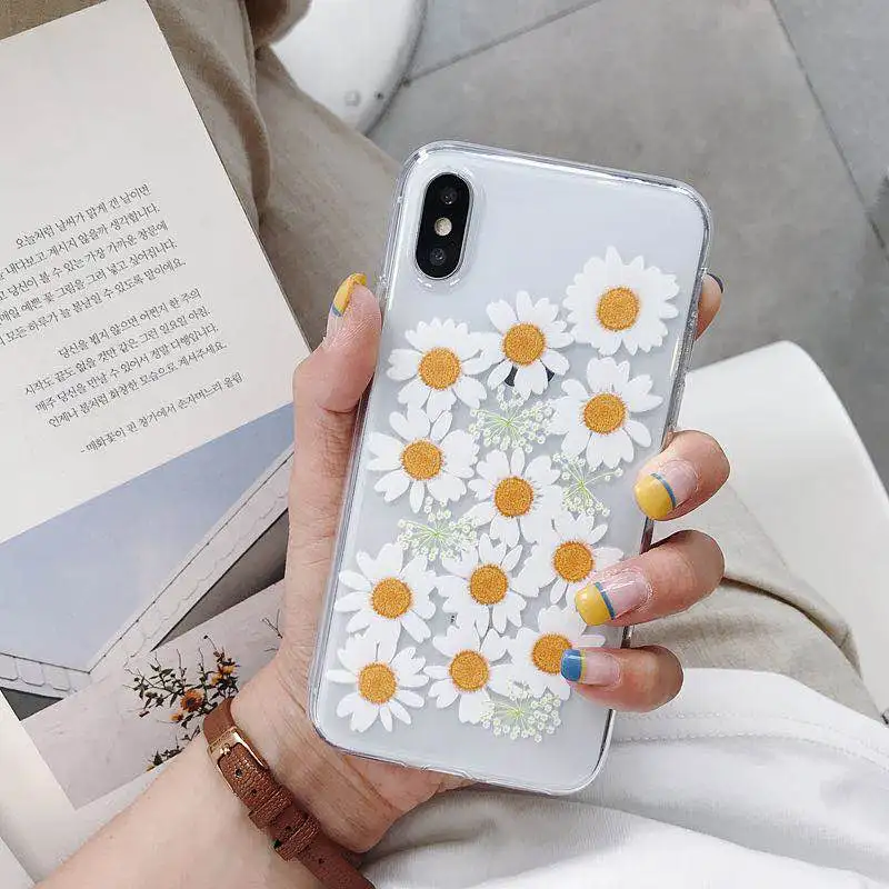 

Daisy Flower Case For Vivo Y83 Y81 Y85 Z1 Z1i Y93 Y95 Y91 U1 Y97 Soft Silicone Transparent Phone Cases Clear Back Cover