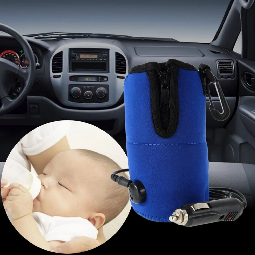 

Portable 12V DC Car Baby Bottle Warmer Heater Cover Food Milk Travel Cup Covers Sterilizing Pot With Car Cigarette Lighter Cable