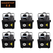 Китай машина тумана профессиональный производитель 6 шт./лот 900 Вт водить машину тумана дым спрей прижаться с голубой цвет светодиодов газ jet ce