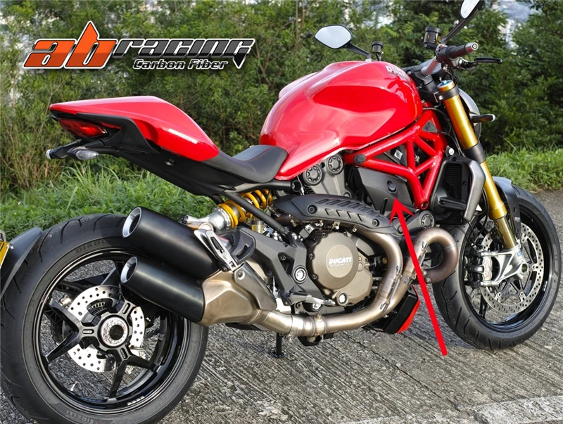 Воды хладагент расширительный бак Крышка для Ducati Monster 821 1200 1200 S полный углерода волокно 100%