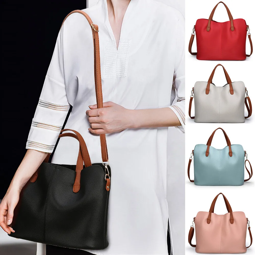 

Women Bag Fashion Leather Pure Color Crossbody Zipper Shoulder HandBag bolsa masculina sac femme torebki damskie bolso mujer