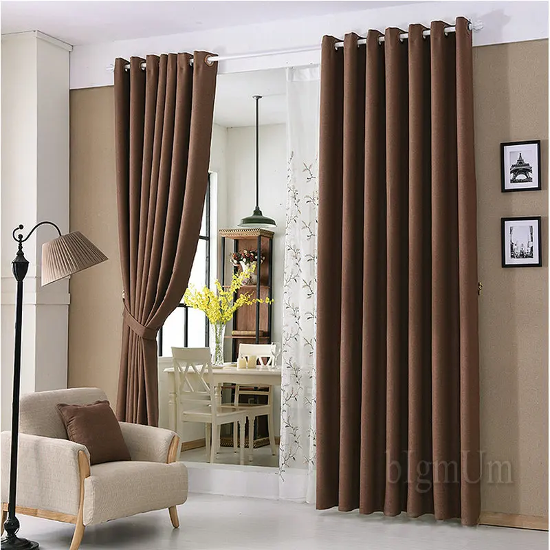 

Embroidered Linen pastoral / Blackout Curtains For Living Room/Bedding Room/ Drapes Custom-made