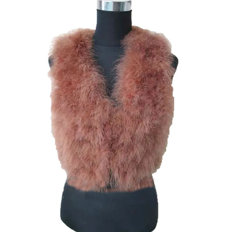 plus size feather vest