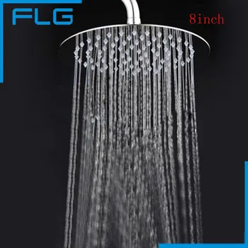 

8 inch Round Bathroom Stainless Steel Rain Shower Head