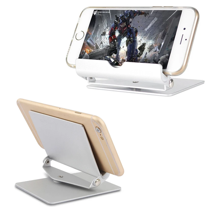 

Metal Desk Phone Stand for iPhone 8 iPad X 7 6s 6 Plus TISKE Universal Mobile Holder Stand Desk Mount for Samsung Tablet Stand