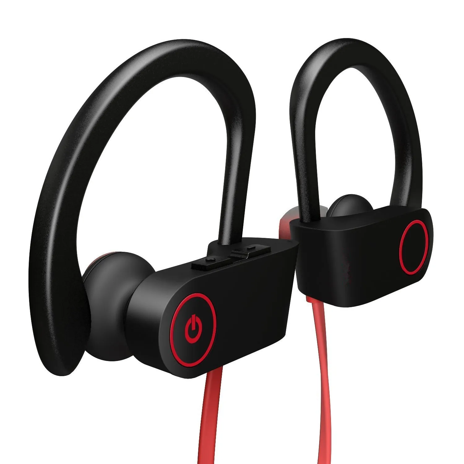 HTOCINQ Bluetooth Headphones Wireless Sports Earphones w Mic IPX7 Waterproof HD Stereo Sweatproof In Ear Earbuds