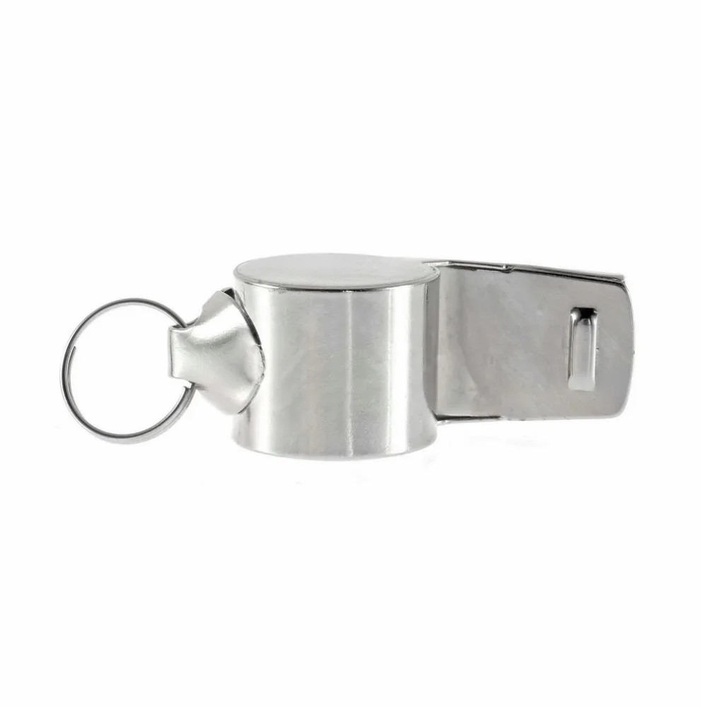 Metal Whistle Referee's Sport Rugby PE Football School Party Keyring 