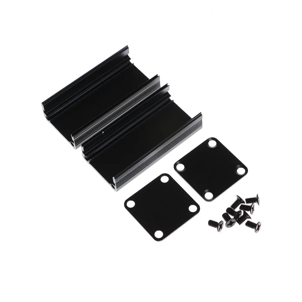 1Set 50x25x25mm Black Enclosure Electronic Project Case For PCB Extruded Aluminum Box Case Accessories