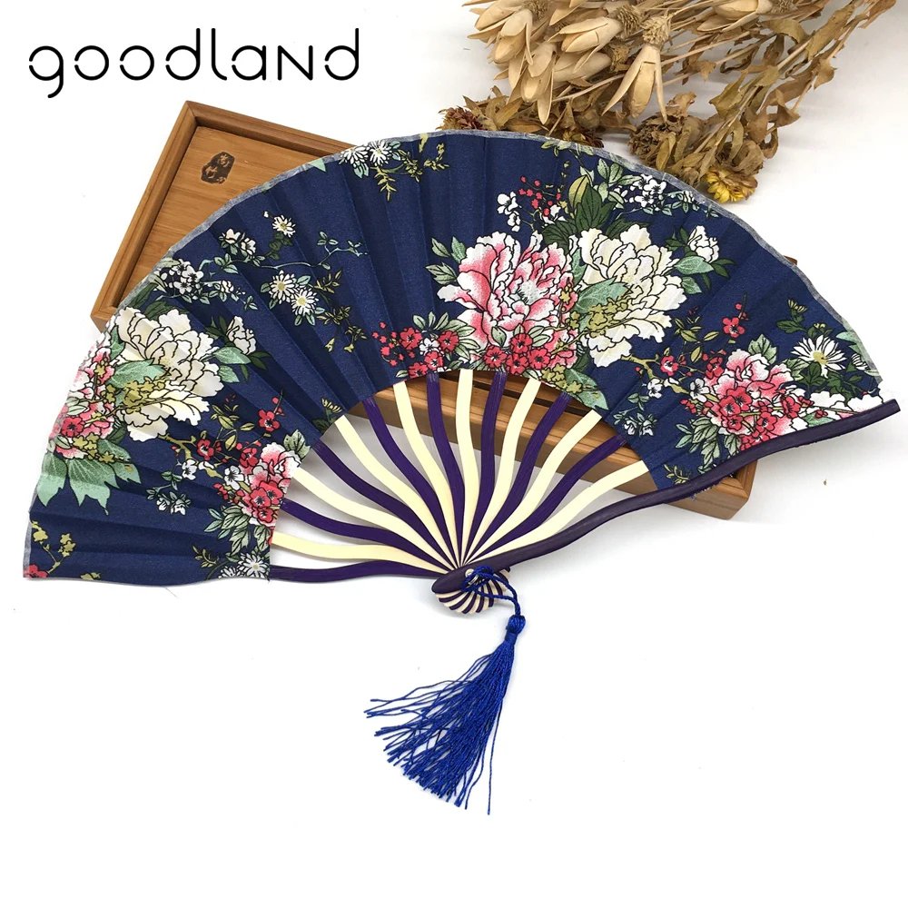 1pcs with Gift bag Bamboo Hollow Flower Hand Fan Folding Pocket Fan Wedding Decoration mariage