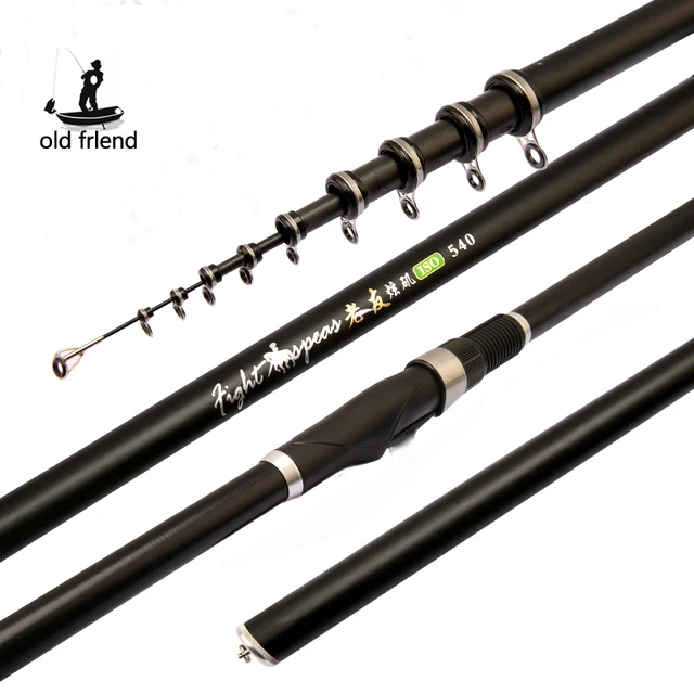 Old friend Portable RockFishing Rod5.4m 6.3m 7.2m Carp rod Telescopic Sea Fishing Rod carbon fiber  Surf Feeder Rod Spinning Rod 5