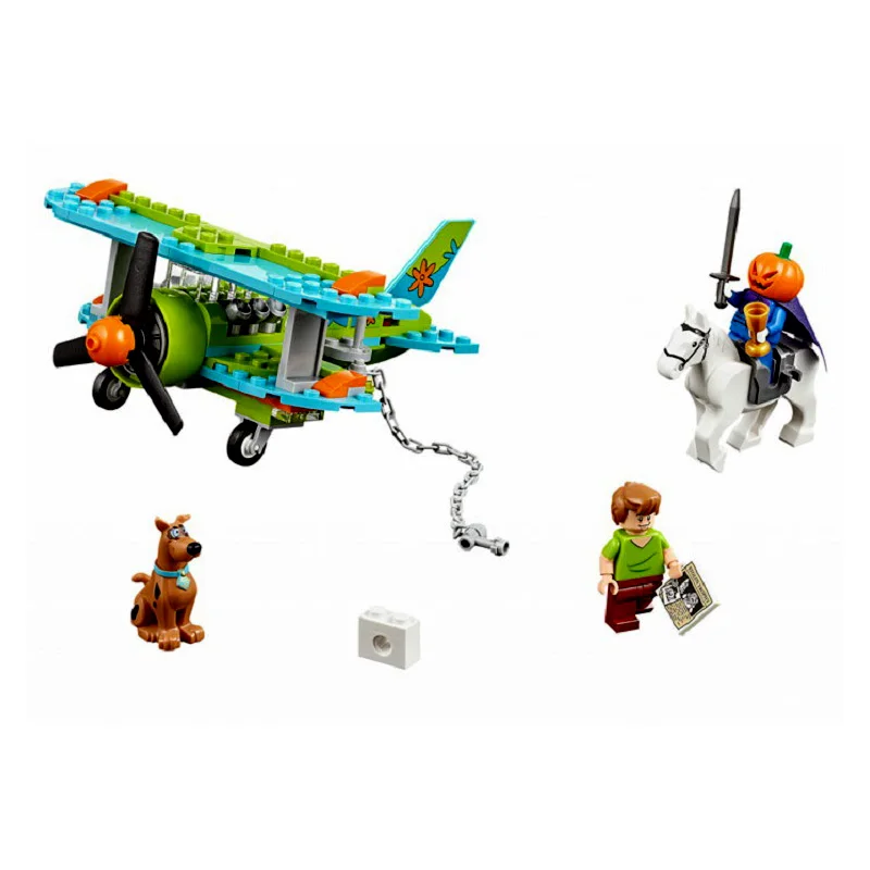 

10429 Scooby Doo Mystery Plane Adventures 127Pcs Scooby-Doo Building Blocks Toys For Children
