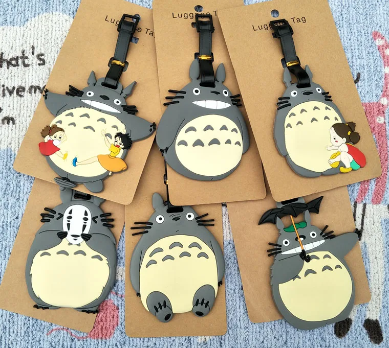 IVYYE Totoro Girl Аниме аксессуары для путешествий багажная бирка на чемодан ID адрес портативный держатель тегов багажная этикетка Новинка