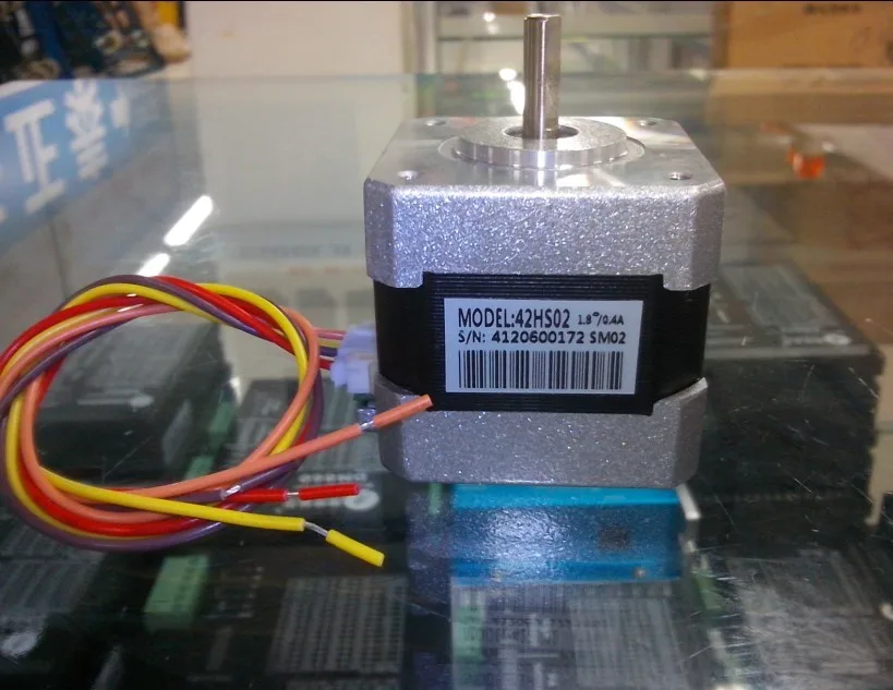 

wholesale 10 pcs a lot Leadshine 2-phase hybrid stepper motor 42HS02 / Current /phase 0.4A /Holding Torque 0.22N size NEMA 17