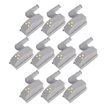 LIGINWAAT 2/5/10 пакеты внутренний шарнир Батарея светодиодный Сенсор подсветка для шкафов для Кухня шкаф для спальни ночник