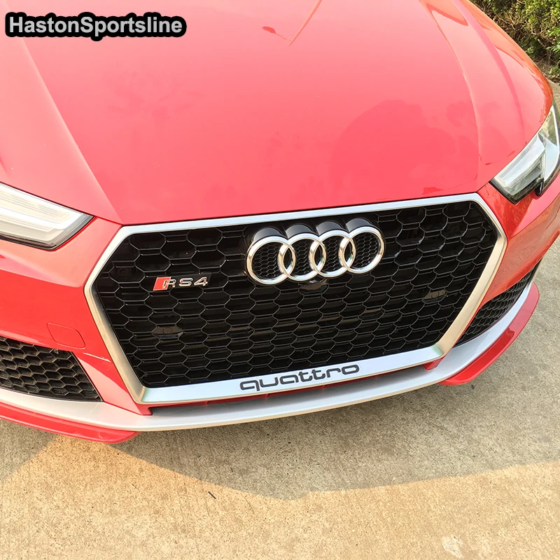

For Audi A4 B9 S Line front Bumper Grill Grille Quttro Emblem Logo 2016 2017 Sport bumper
