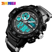SKMEI Men Watches Outdoor Dual Display Sports Wristwatches Fashion Casual 50M Waterproof Watch Relogio Masculino цена SKMEI Men Watches Outdoor Dual Display Sports Wristwatches Fashion Casual 50M Waterproof Watch Relogio Masculino цены онлайн