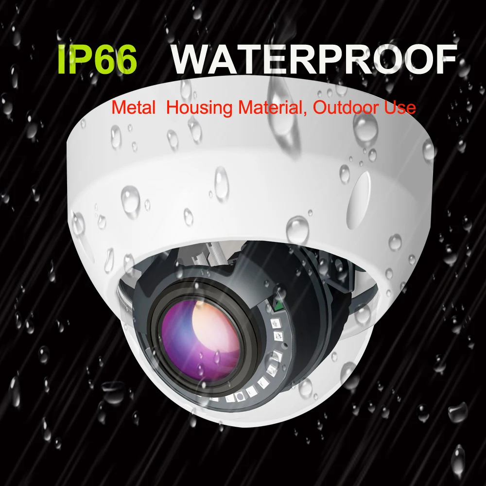 HD 5MP POE купольная ip камера ONVIF H.265 4X оптический зум объектив WDR Открытый ИК монитор