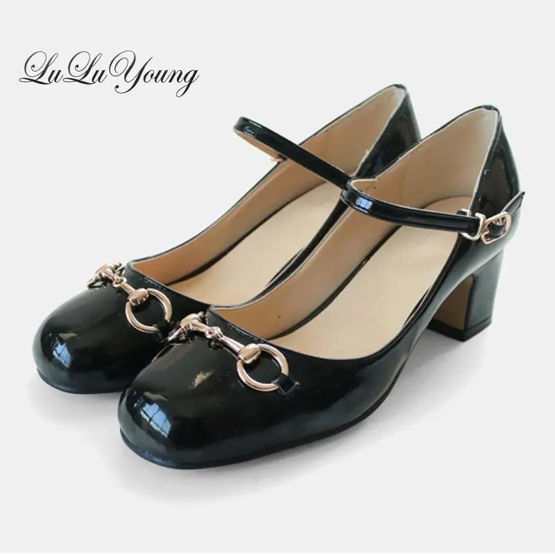 

High Heeled Women Shoes Buckle Mary Jane Shoes Sy-2208
