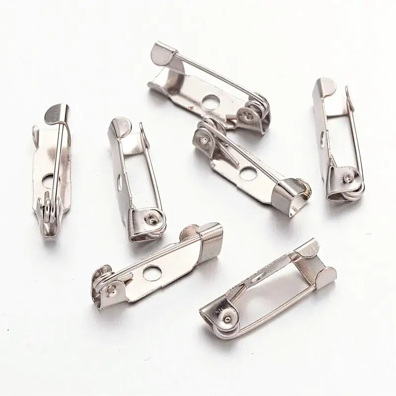 Jewelry Findings Platinum Iron Pin Backs Brooch Safety Pin Findings