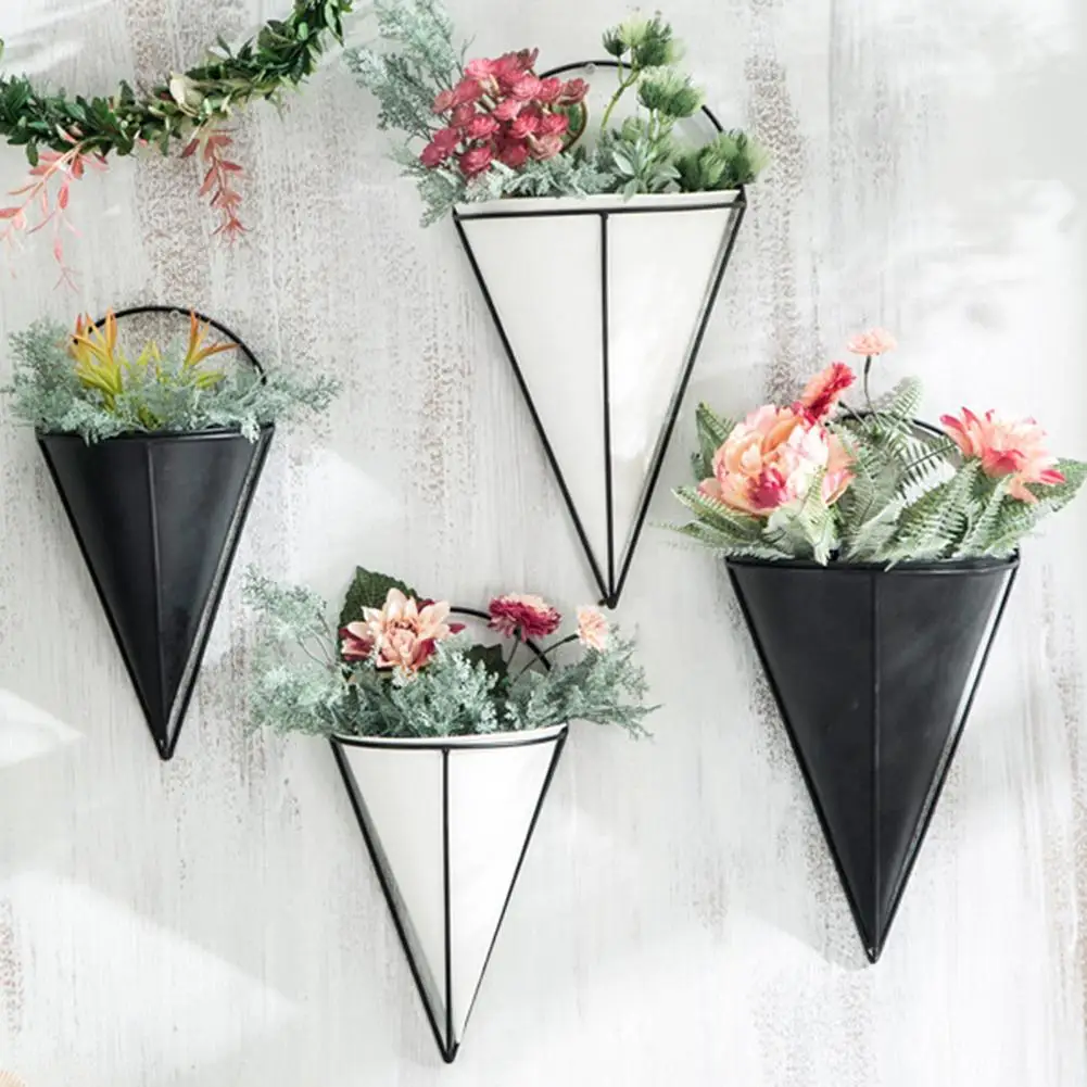 Innovative Semicircular Cone Shaped Succulent Plant Flowerpot Wall