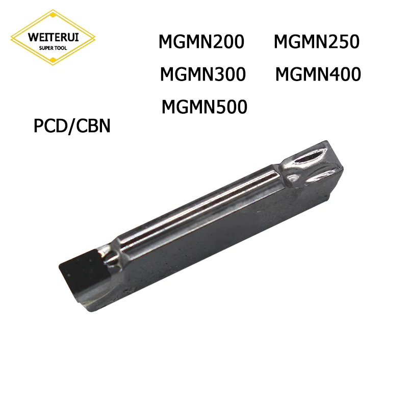 

1Pc MGMN200 MGMN250 MGMN300 MGMN400 MGMN500 PCD CBN Diamond Inserts Grooving Turning Tool Parting off Suitable For MGEHR Tools