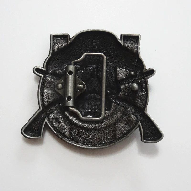 THE PUNISHER CLASSIC LOGO SKULL SOLID GREY BELT BUCKLE