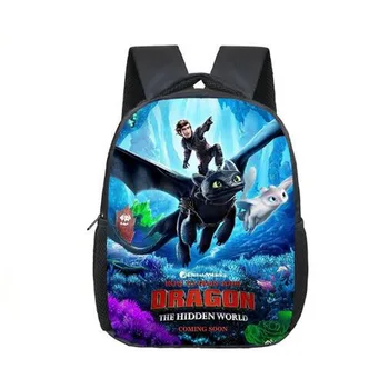 

12 Inch How to Train Your Dragon 3 Kindergarten Infantile Small School Bags Bookbags Children Baby Toddler bag Kids Backpack